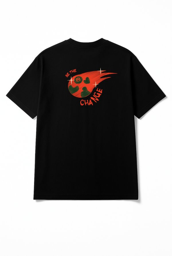 Tricou Streetwear Heart In Thread Be The Change Tricou Streetwear Heart In Thread Be The Change